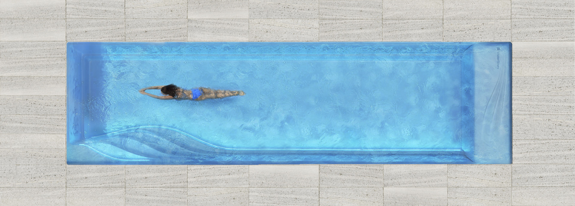 Keramický bazén Waterrows Swimmer